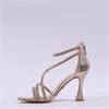 Una Healy Centrefold Rear Zip High Heel - Gold Sparkle